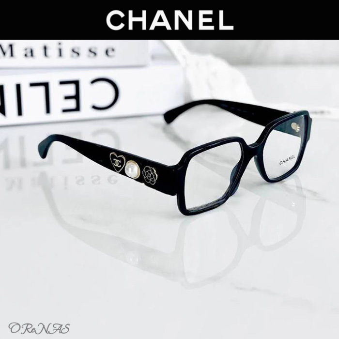 【ビジネスからカジュアルまで】CHANEL スクエア メガネ CH3438
