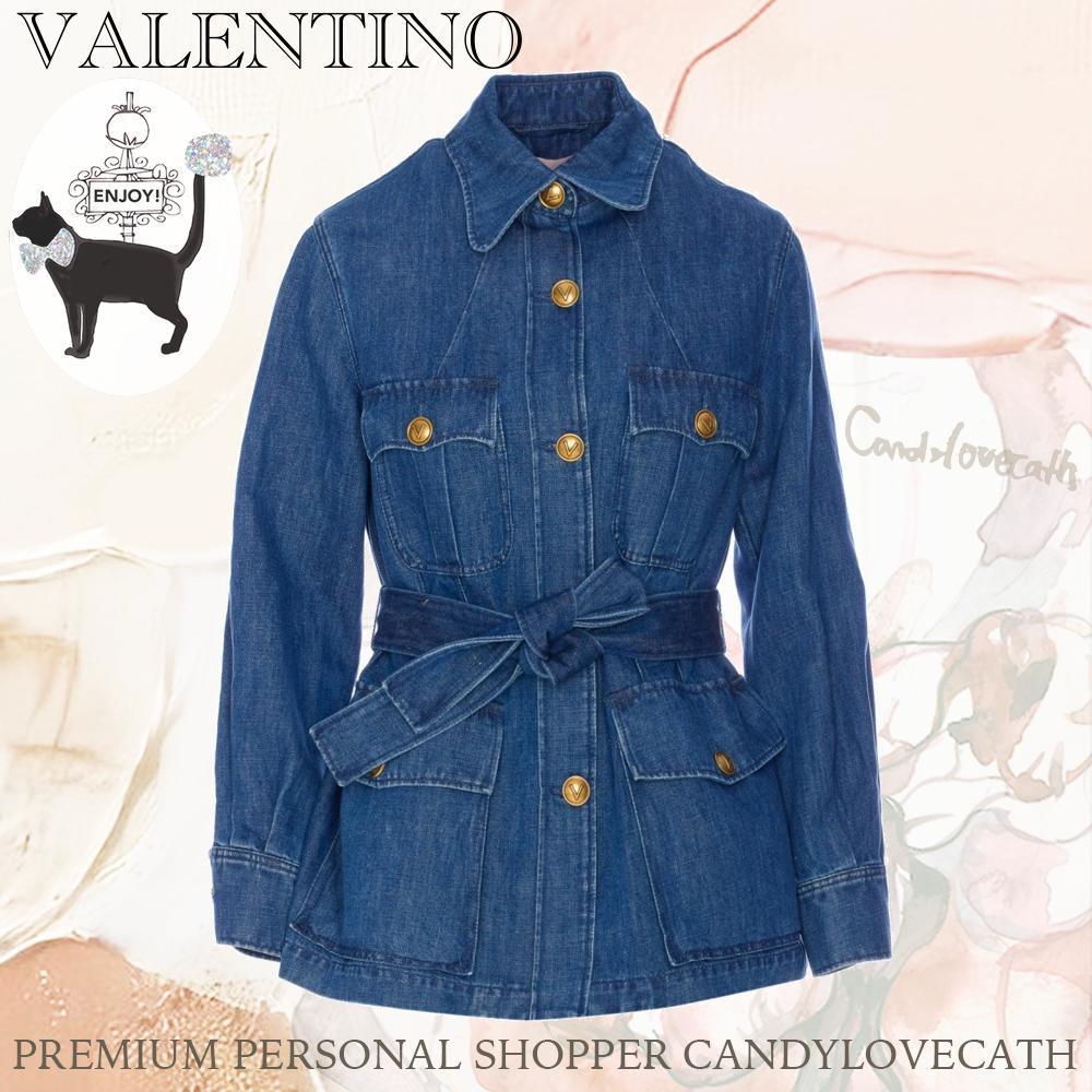 ジャケット VALENTINO GARAVANI SOLID SAHARIANA IN DENIM