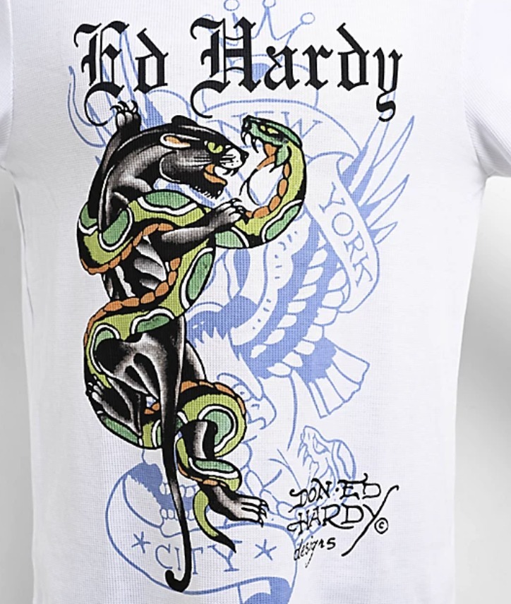 ★送料・関税込み★【Ed Hardy】 サーマル ロンT ☆送料・関税込み☆【Ed Hardy】サーマル ロングスリーブTシャツ