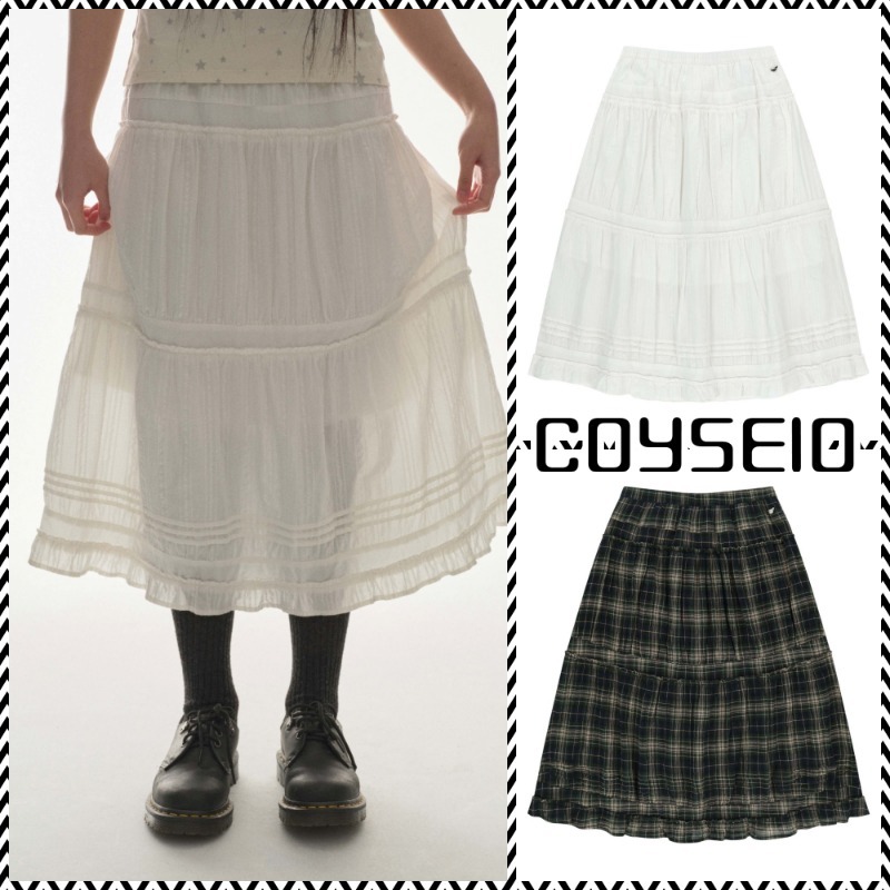 ●COYSEIO● 25SS SHIRRING MIDI SKIRT ◆送料・関税込◆