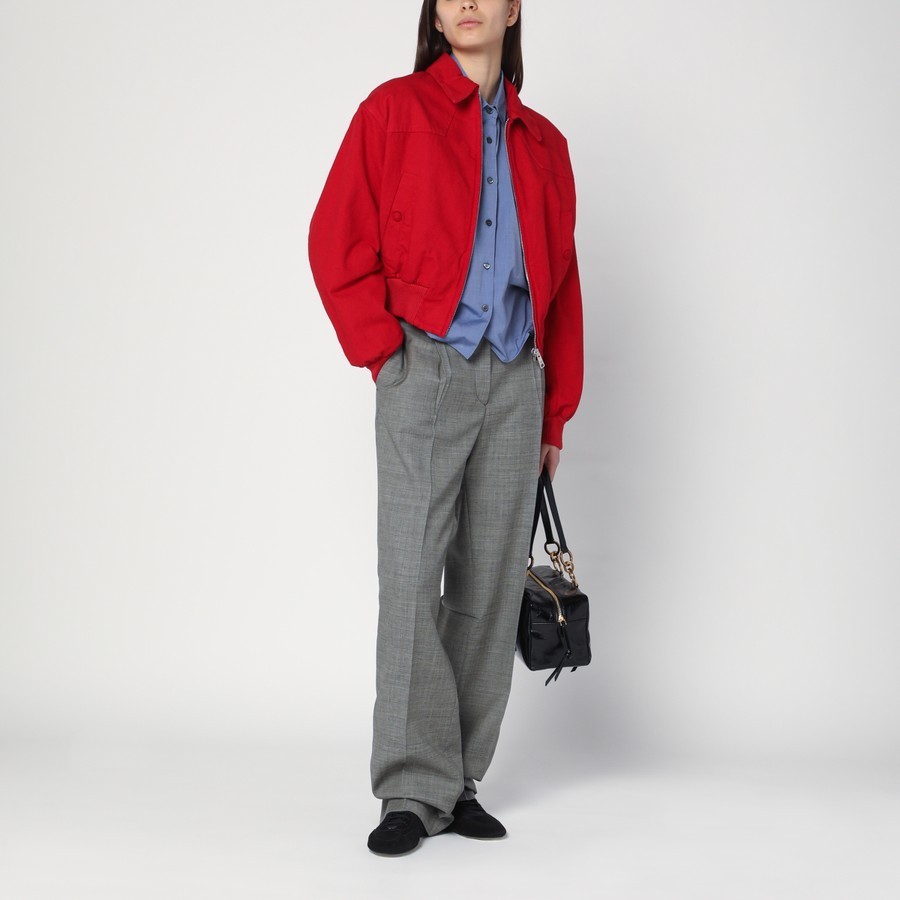 【PRADA】コットンボンバージャケット レッド/送料込