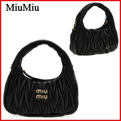 【関税込み】☆MiuMiu☆ マテラッセ ベルベット ホーボーバッグ