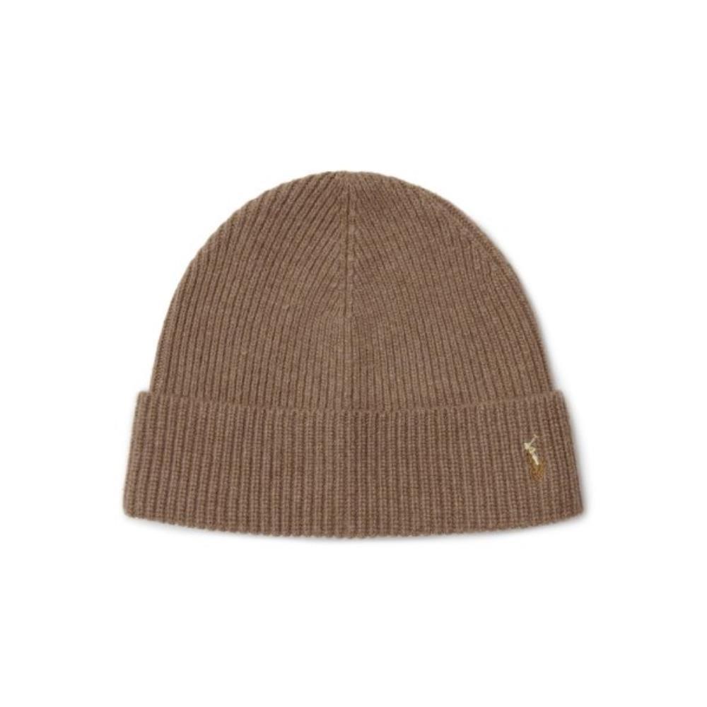 ☆POLO RALPH LAUREN☆ Signature Pony Wool Blend Beanie Brown
