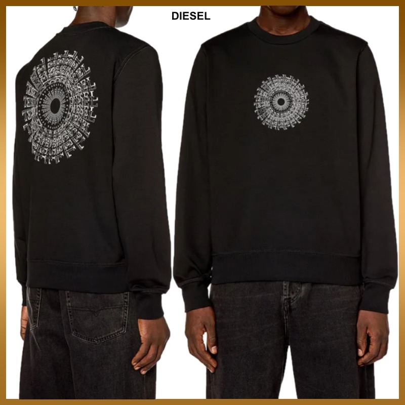 【DIESEL】Ginn K41 スウェットシャツ ロゴ クルーネック 無地