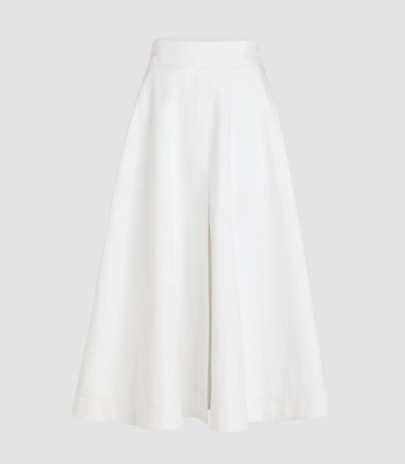 【SALE価格＊送料込】パトゥPATOU Aラインロングスカート White