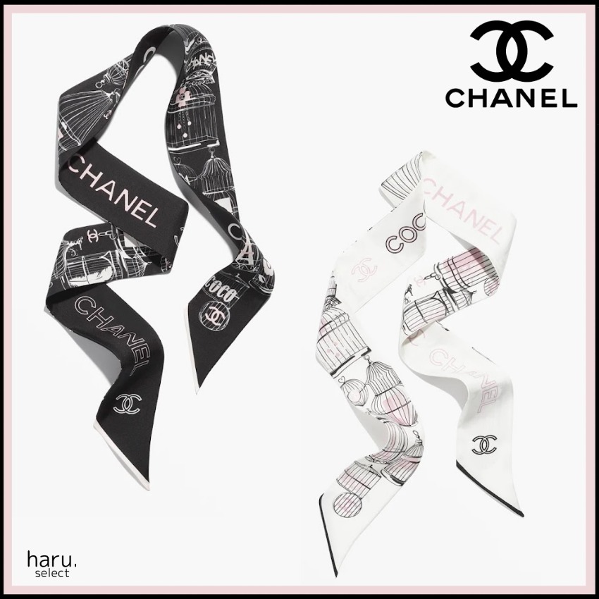2025年☆春夏新作【CHANEL】シルクツイル ツイリー スカーフ