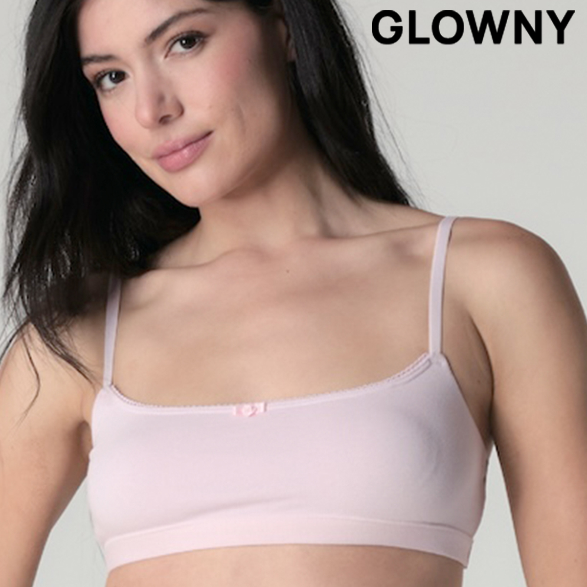 ★GLOWNY★MELLOW SCOOP BRA (BABY PINK)★正規品/韓国直送料込