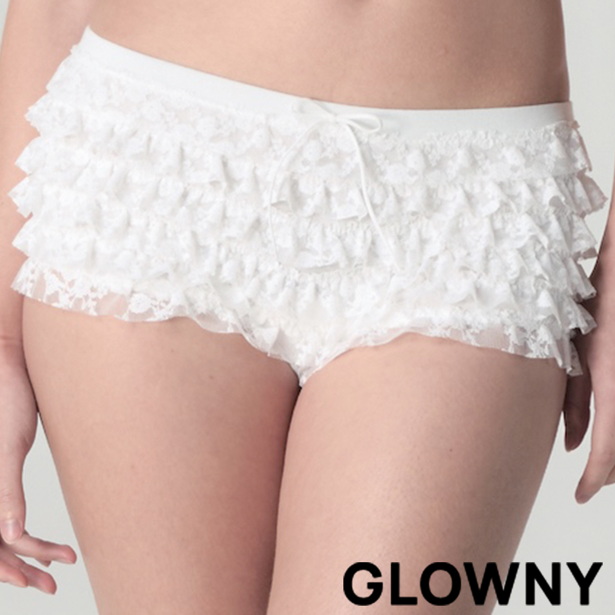 ★GLOWNY★WHISPER MICRO BLOOMERS (WHITE)★正規品/直送料込