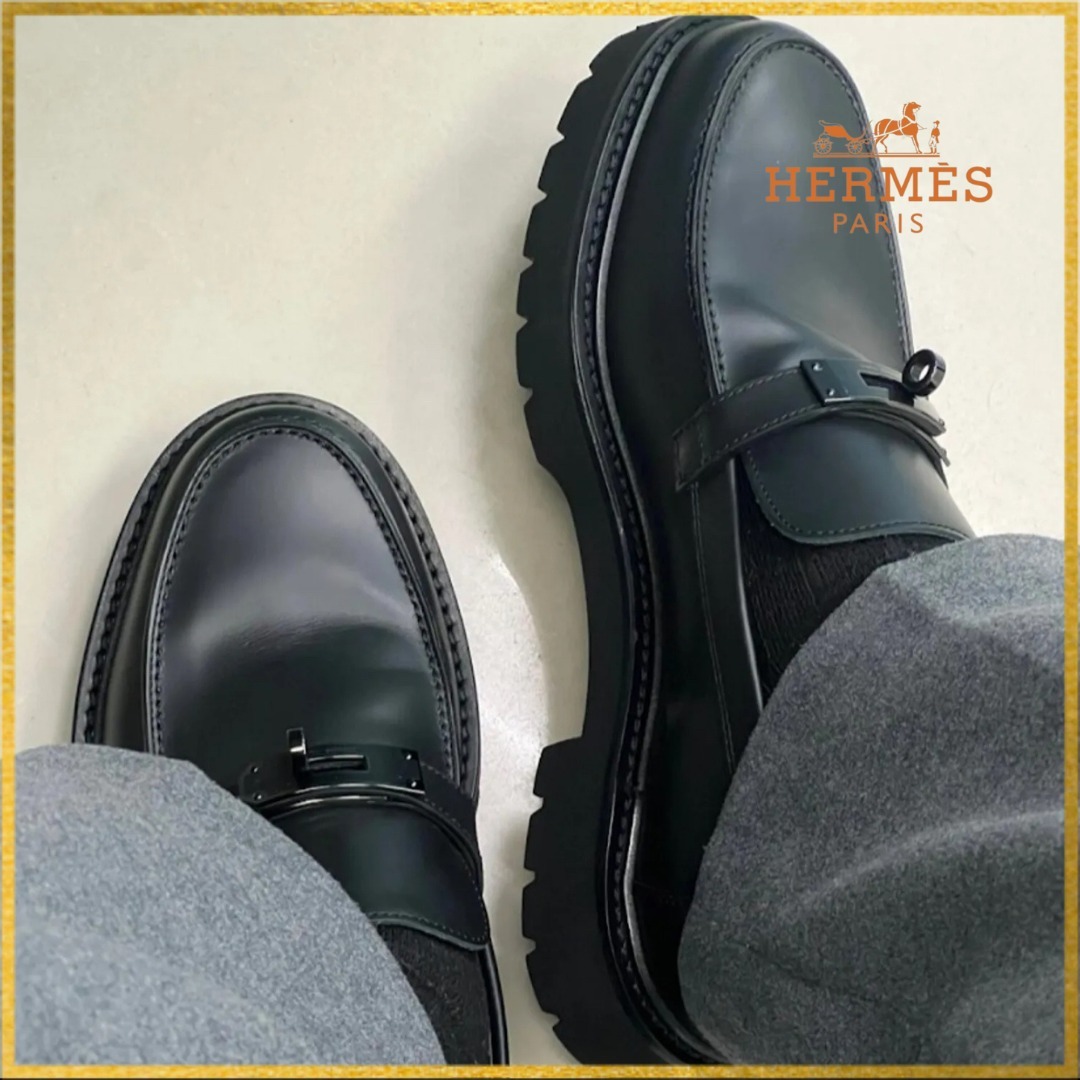 【紳士的】◆HERMES◆ローファー