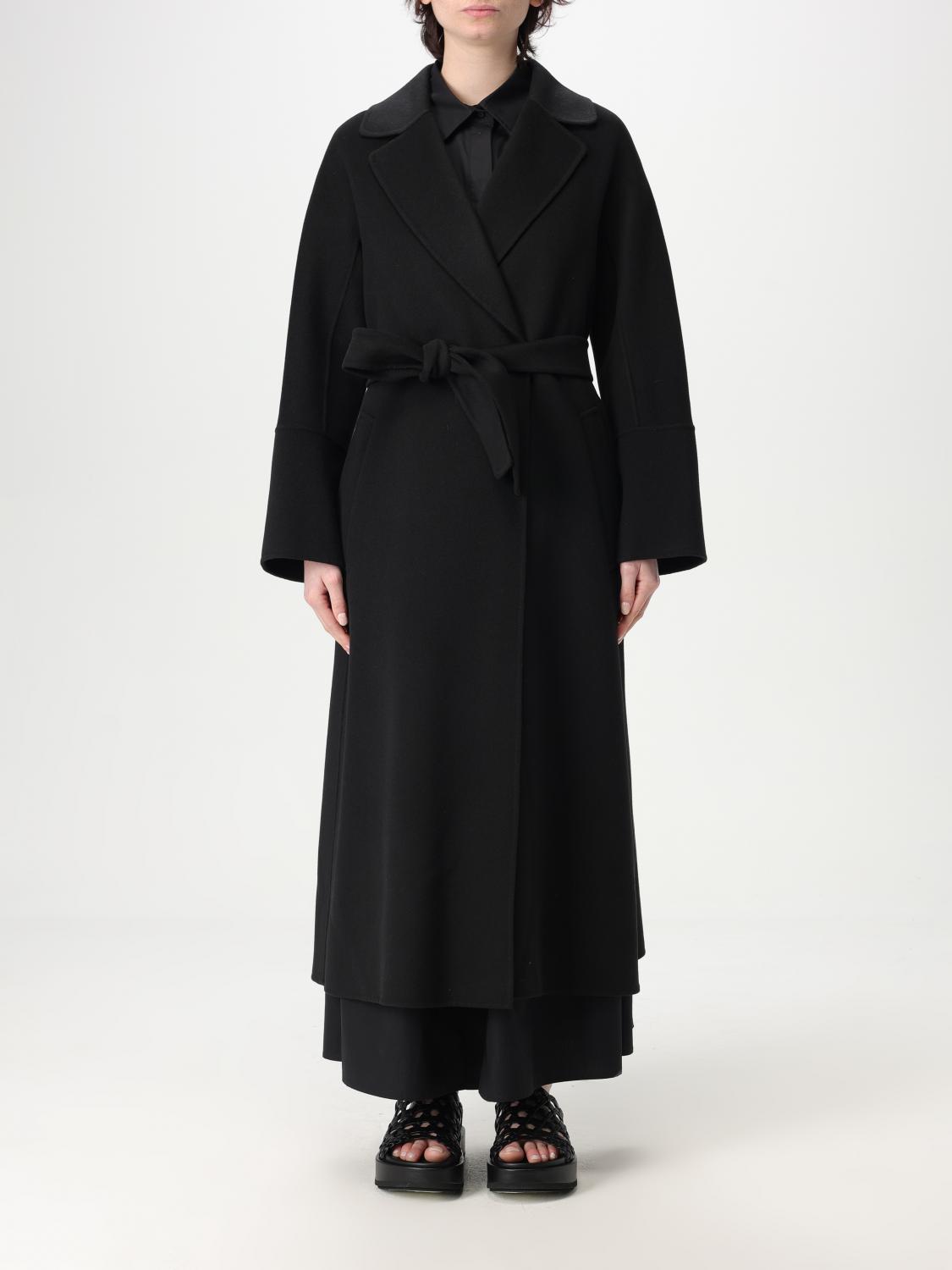 コート 'S Max Mara Woman Coat Black 2519011081600 013
