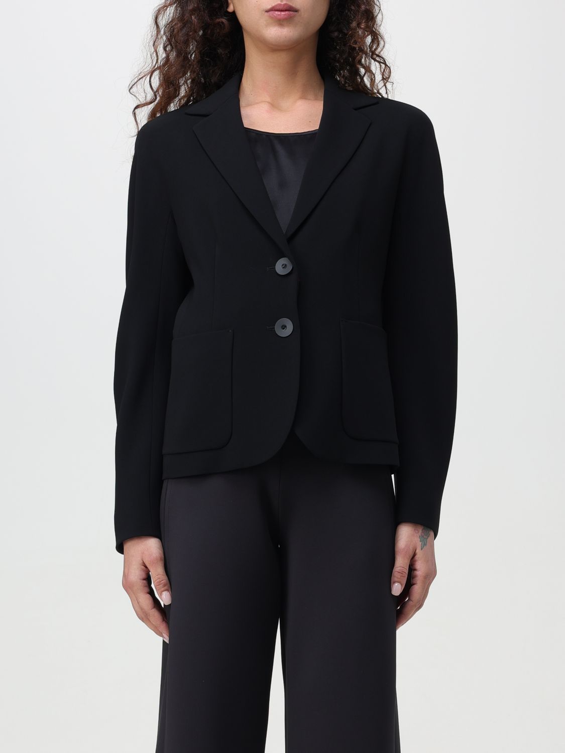 アウターその他 MAX MARA STUDIO Woman Blazer Black 2416041051600 001