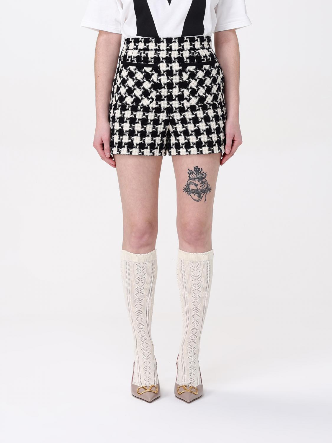 ショートパンツ VALENTINO Woman Short White 6B3RF2W090K 0AN