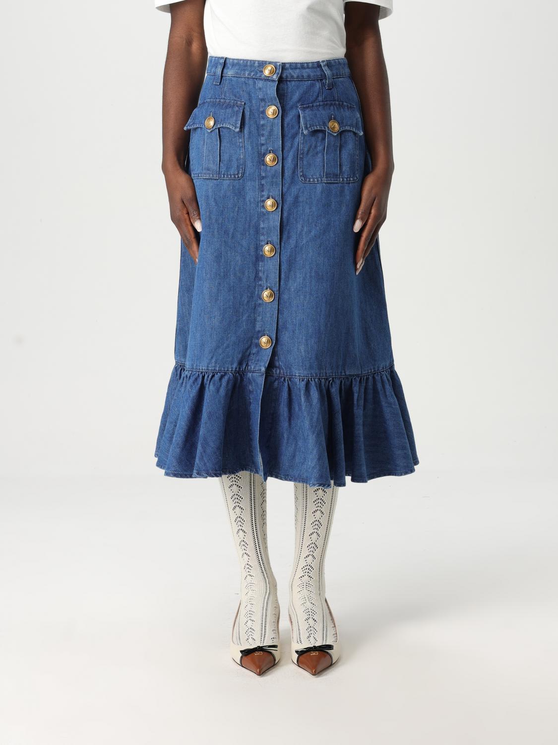 スカート VALENTINO Woman Skirt Blue 6B3DD18L94C 558