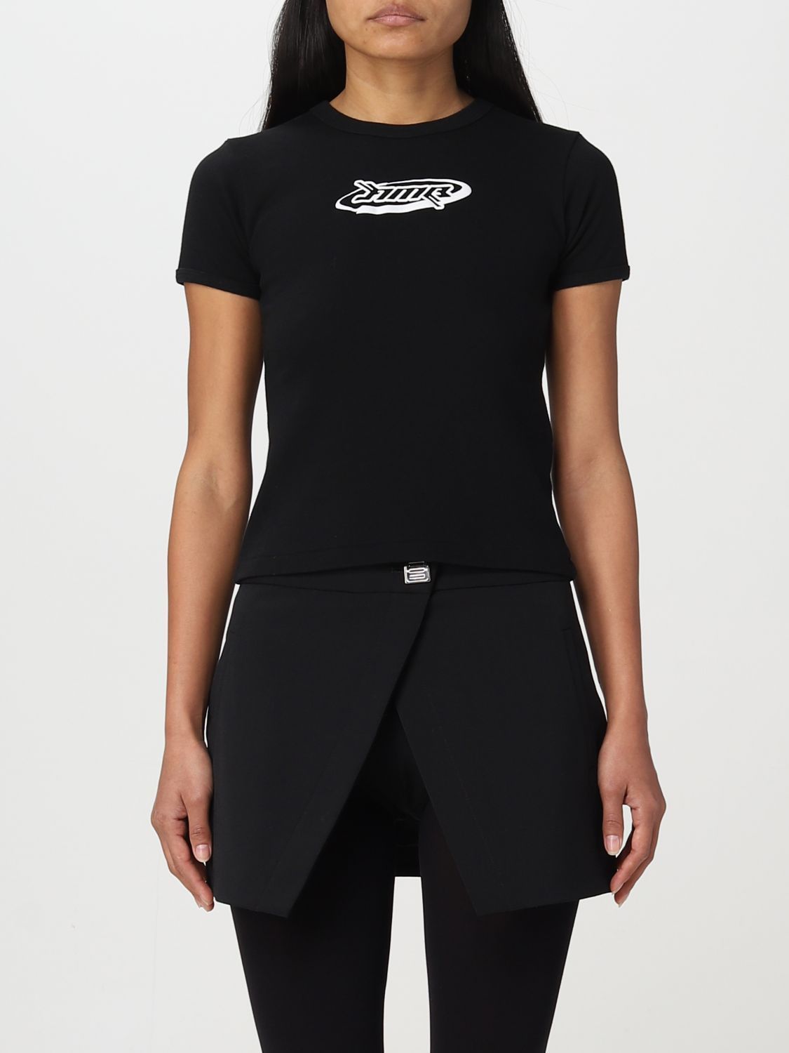 Tシャツ・カットソー AMBUSH Woman T-Shirt Black BWAA043S23JER001 1010