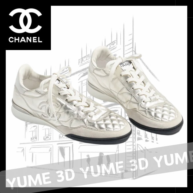 ♡CHANEL♡上品でお洒落なシルバー♡スニーカー