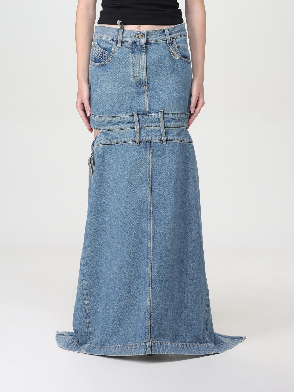スカート THE ATTICO Woman Skirt Blue 247WCS191D049 176