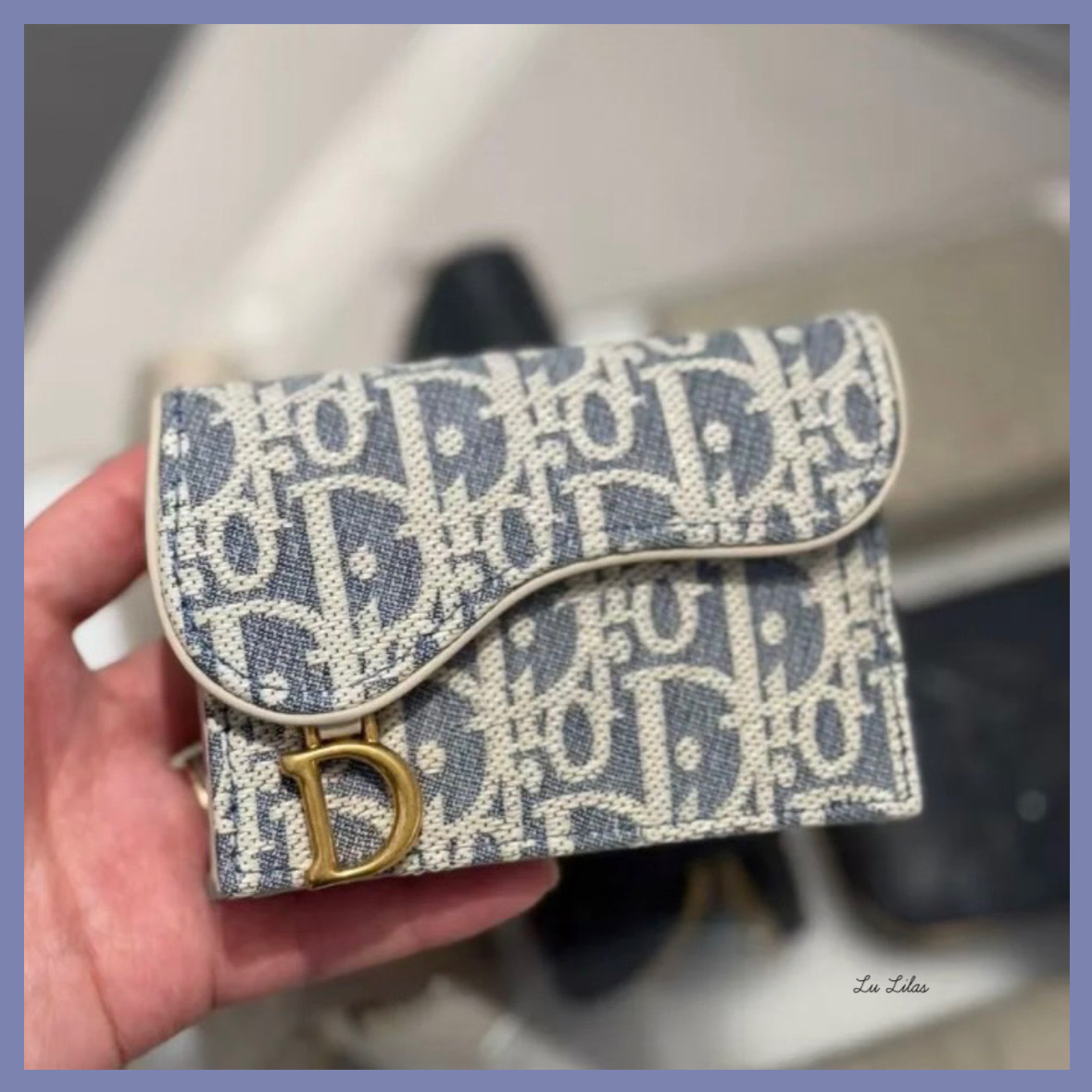 【ギフトにも★】DIOR Saddle Bloom カードホルダー
