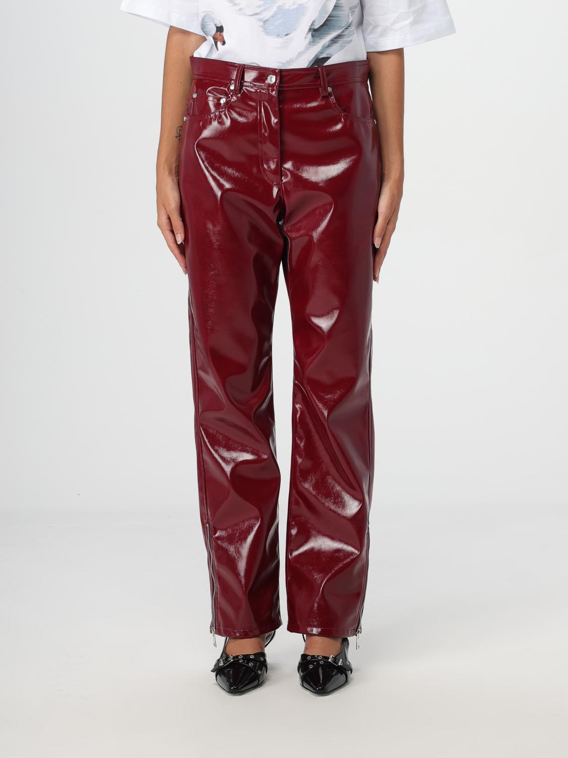 パンツ MSGM Woman Pants Burgundy 3742MDP08247800 20