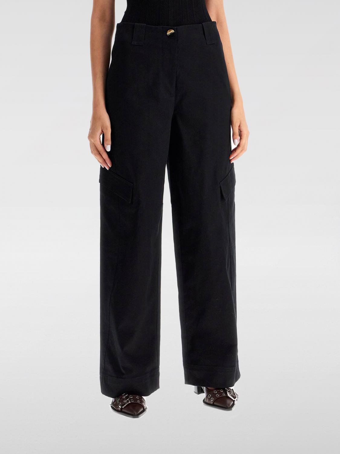 パンツ GANNI Woman Pants Black F9612 099
