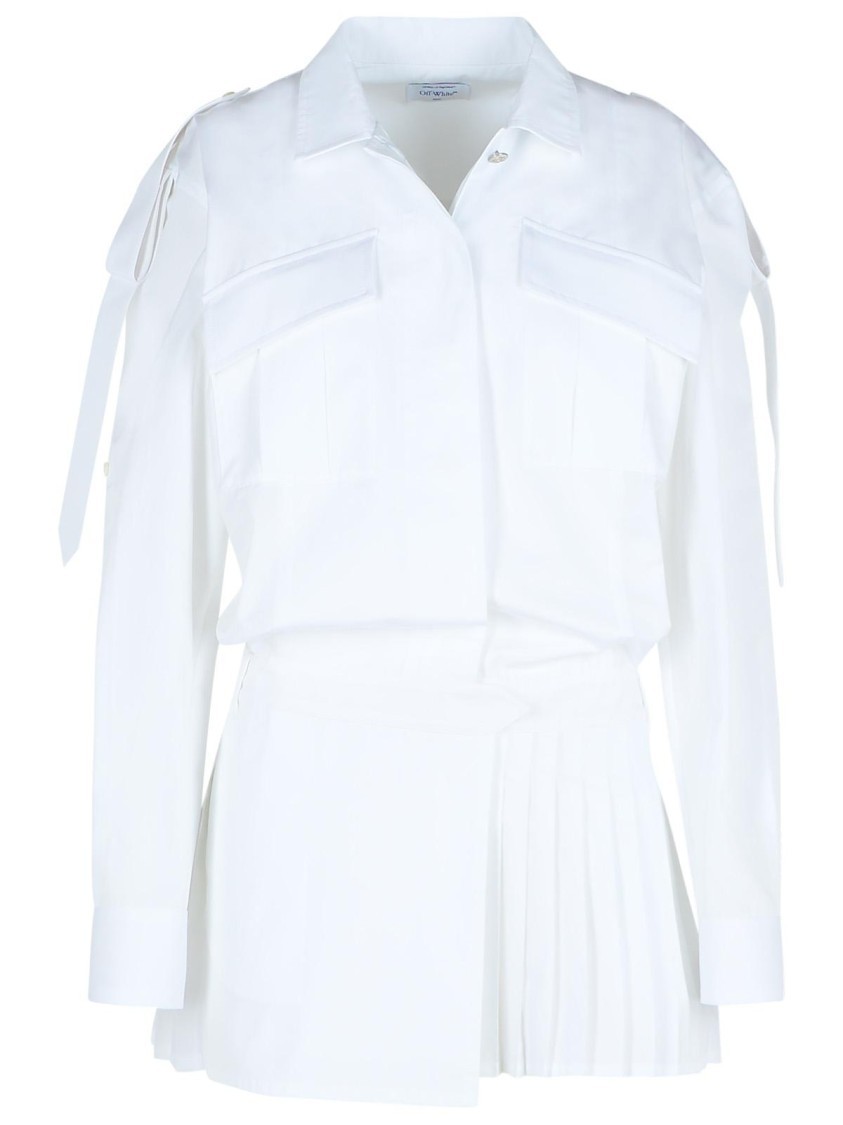 オールインワン・サロペット Off-White Savana White Cotton Dress