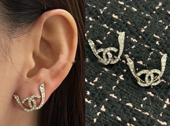 CCマークにが生えた！飛び立ちそうで可愛い CHANEL ピアス