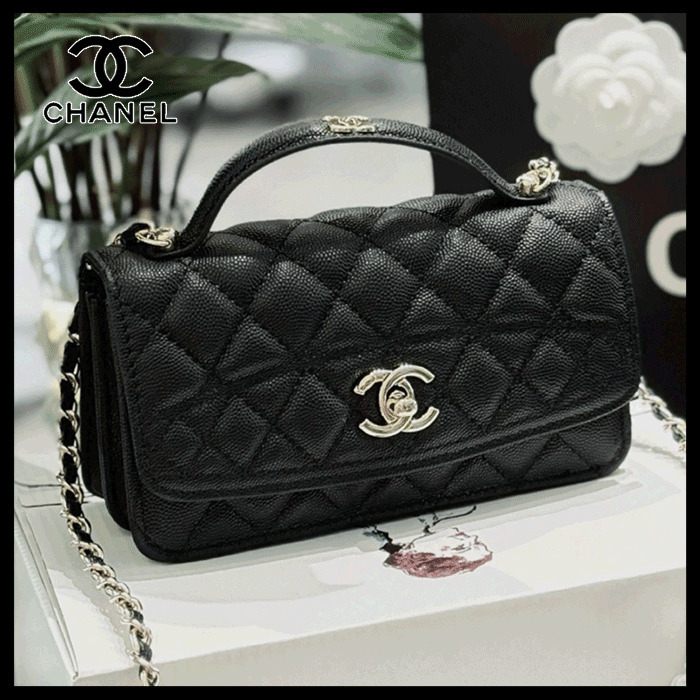 【サイズ感が可愛い☆】CHANEL トップハンドル チェーンクラッチ