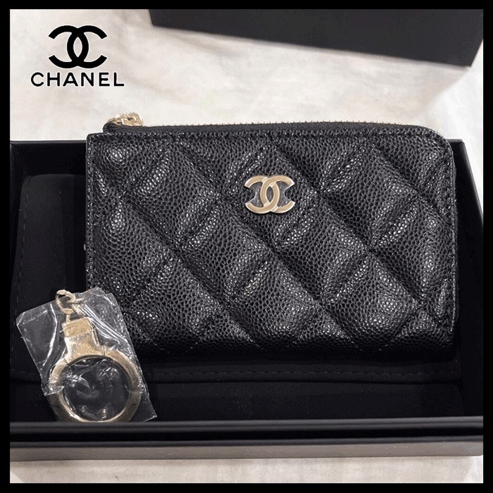 【実用的で使いやすい☆】CHANEL コインキーケース CCロゴ
