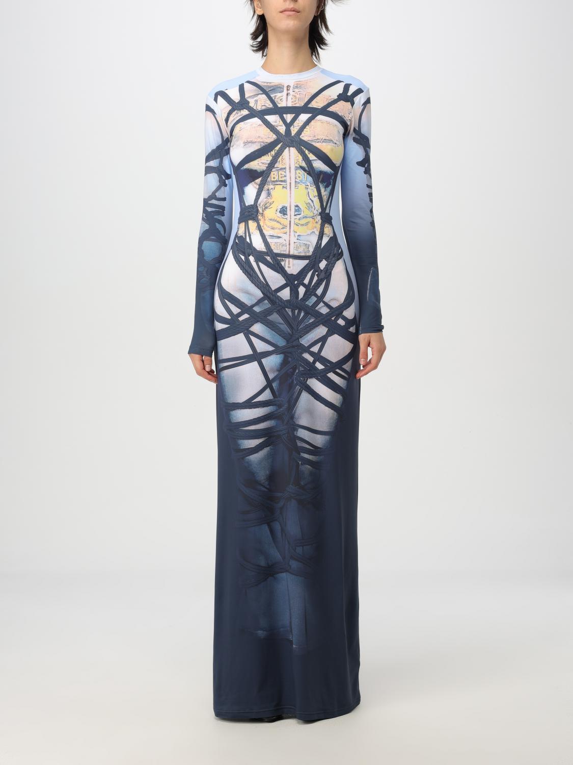 ワンピース Y/PROJECT Woman Dress Blue 104DR006 BLUEBLACK
