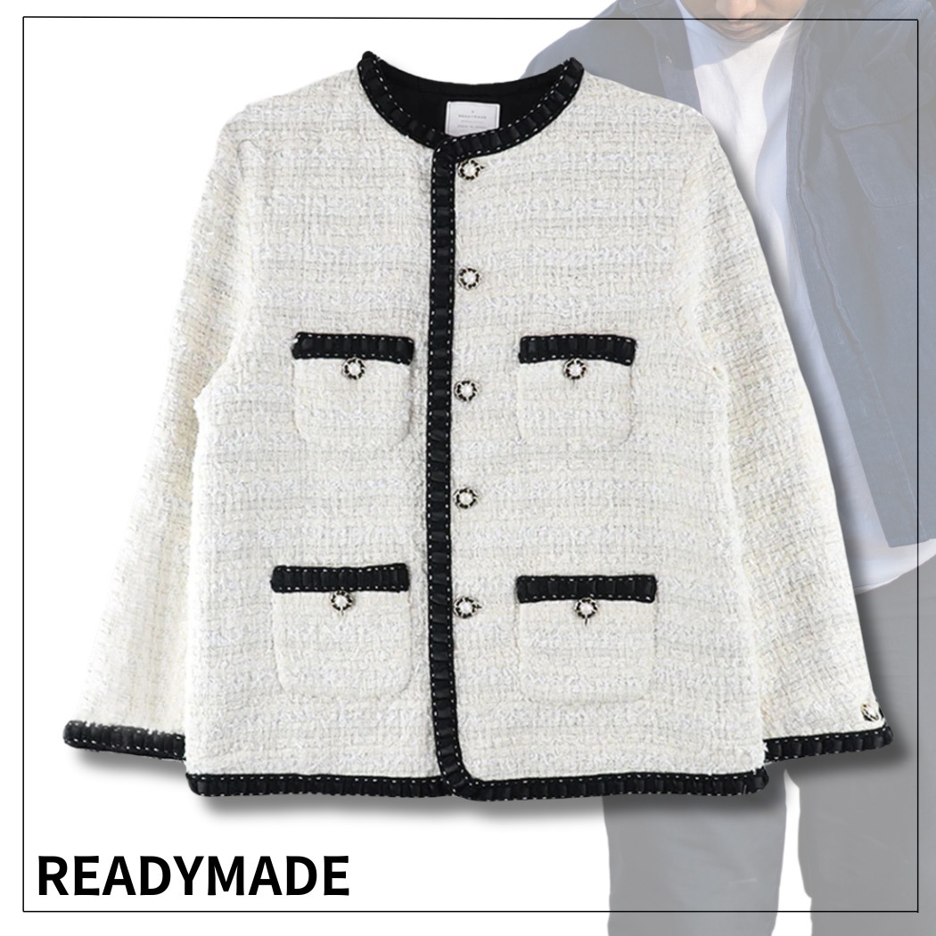 【至高の完全一点物】READYMADE ツイード ジャケット シルク