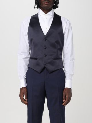 EMPORIO ARMANI ジレ ベスト ブラック サイズ54 XL相当