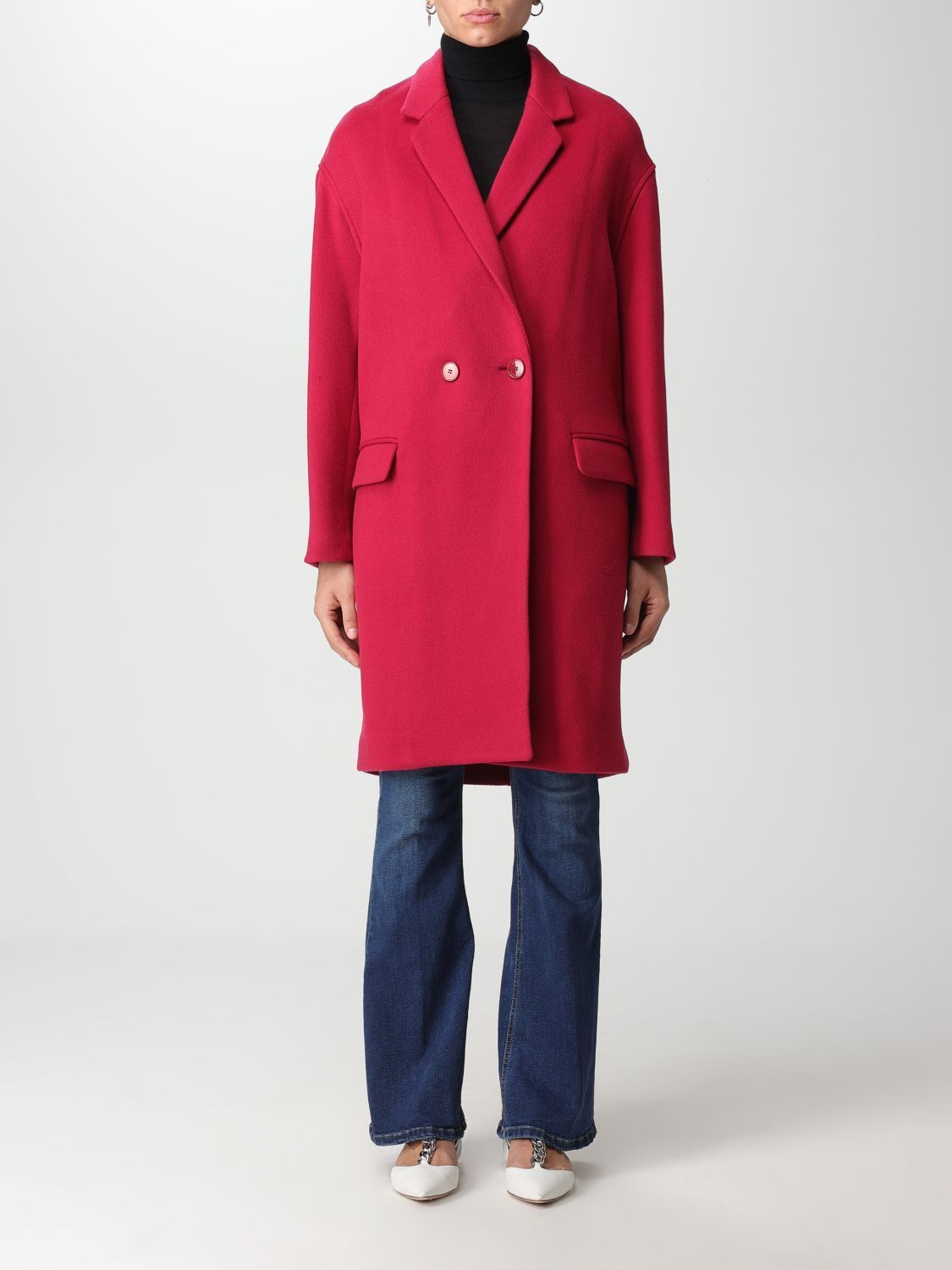 コート ISABEL MARANT Woman Coat Fuchsia MA0030FBA3D19I 40RY