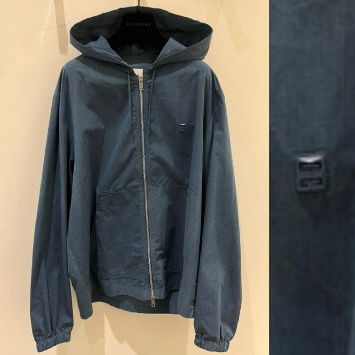 新品★GIVENCHY■4G ウォッシュ加工 ジップアップパーカー