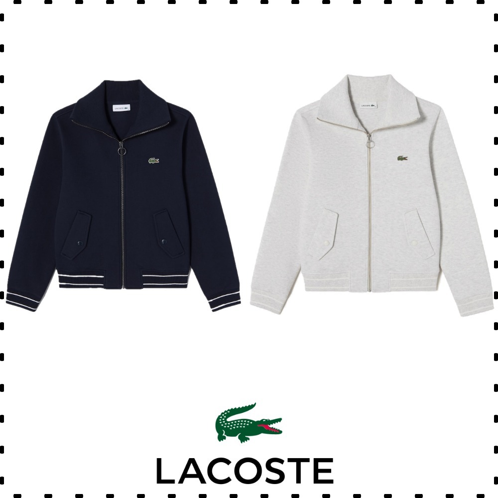 ☆LACOSTE☆ カラー ジップアップ スウェットシャツ