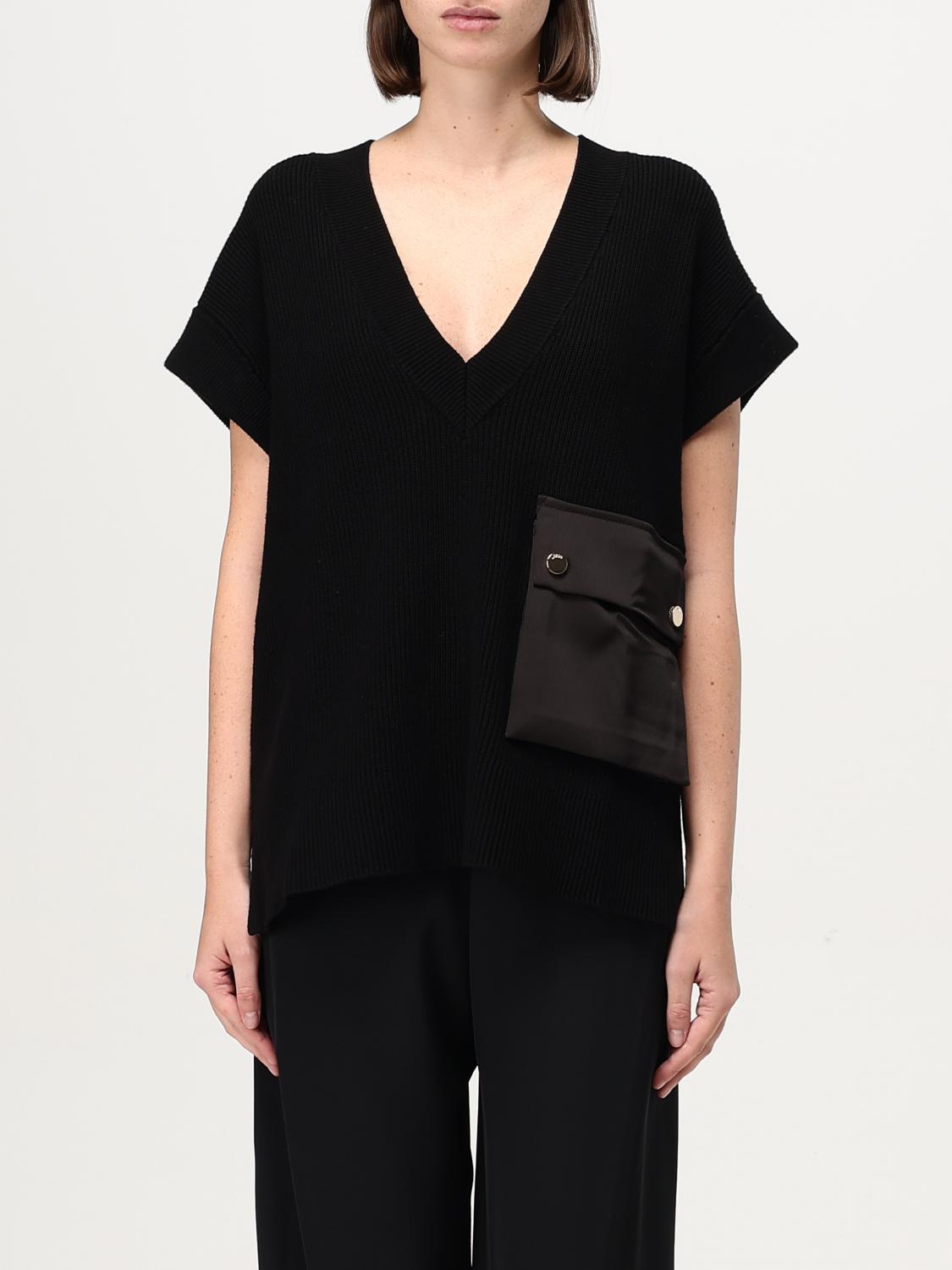アウターその他 LIU JO Woman Waistcoat Black WF4474MS99E 22222
