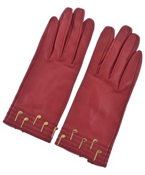 HERMES エルメス 手袋 赤 6.5 4500325F0141