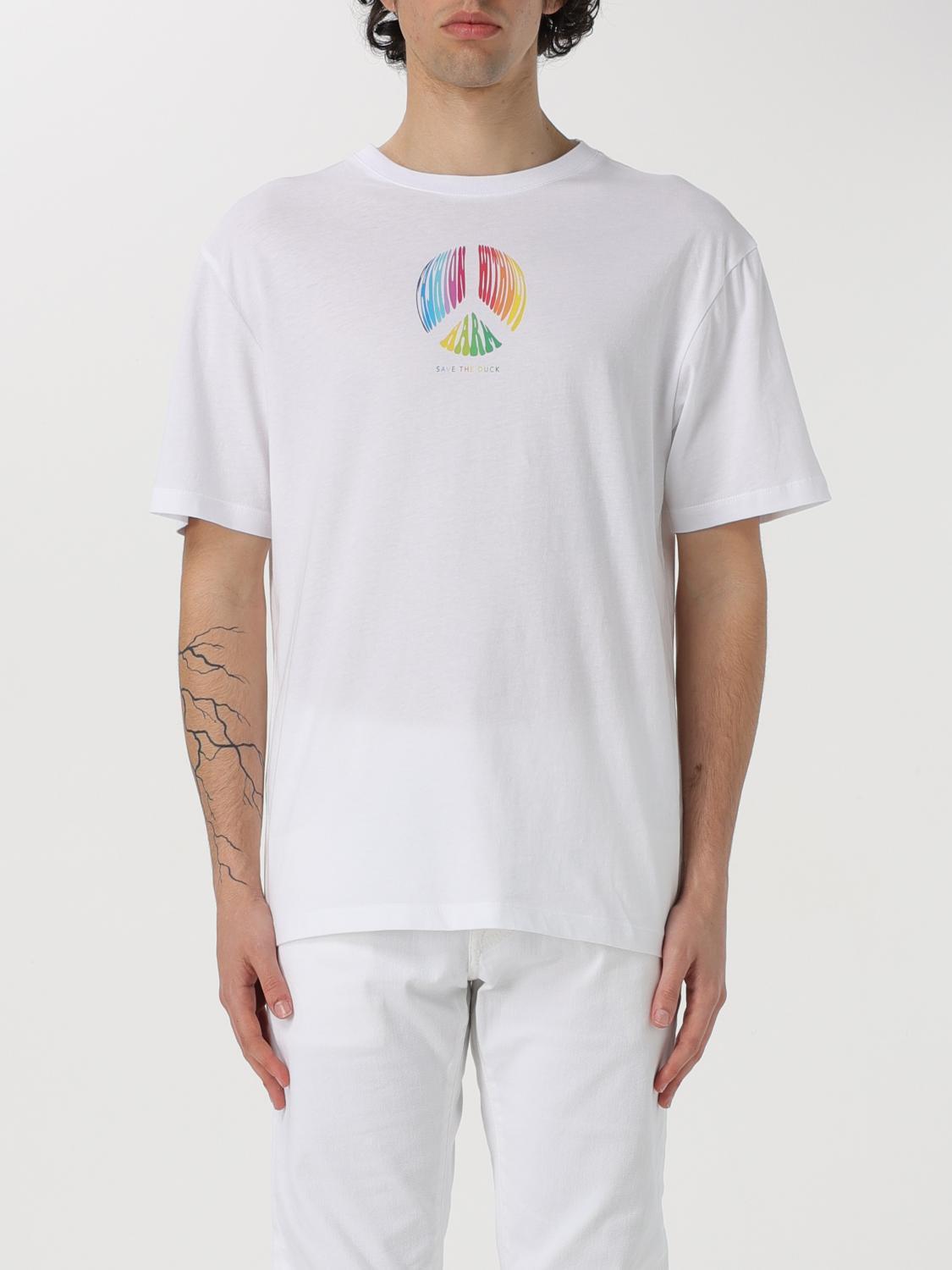 Tシャツ・カットソー SAVE THE DUCK Men T-shirt White DT1718MBESY18 00000