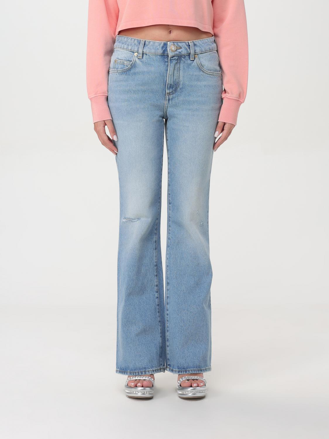 デニム・ジーパン BALMAIN Woman Jeans Denim DF1MJ130DE53 6FC