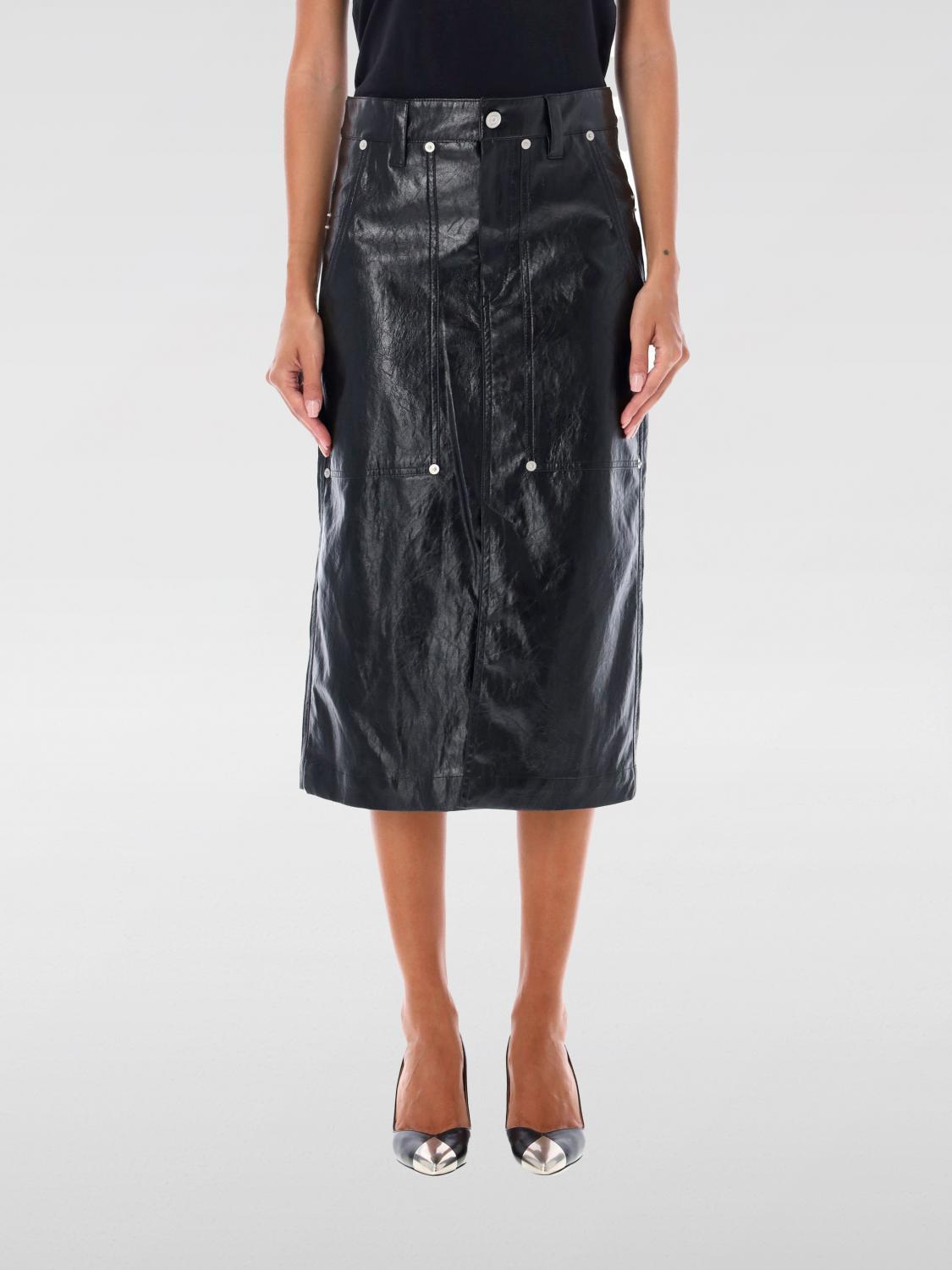 スカート ISABEL MARANT ETOILE Woman Skirt Black JU0201FAB3B01E 01BK