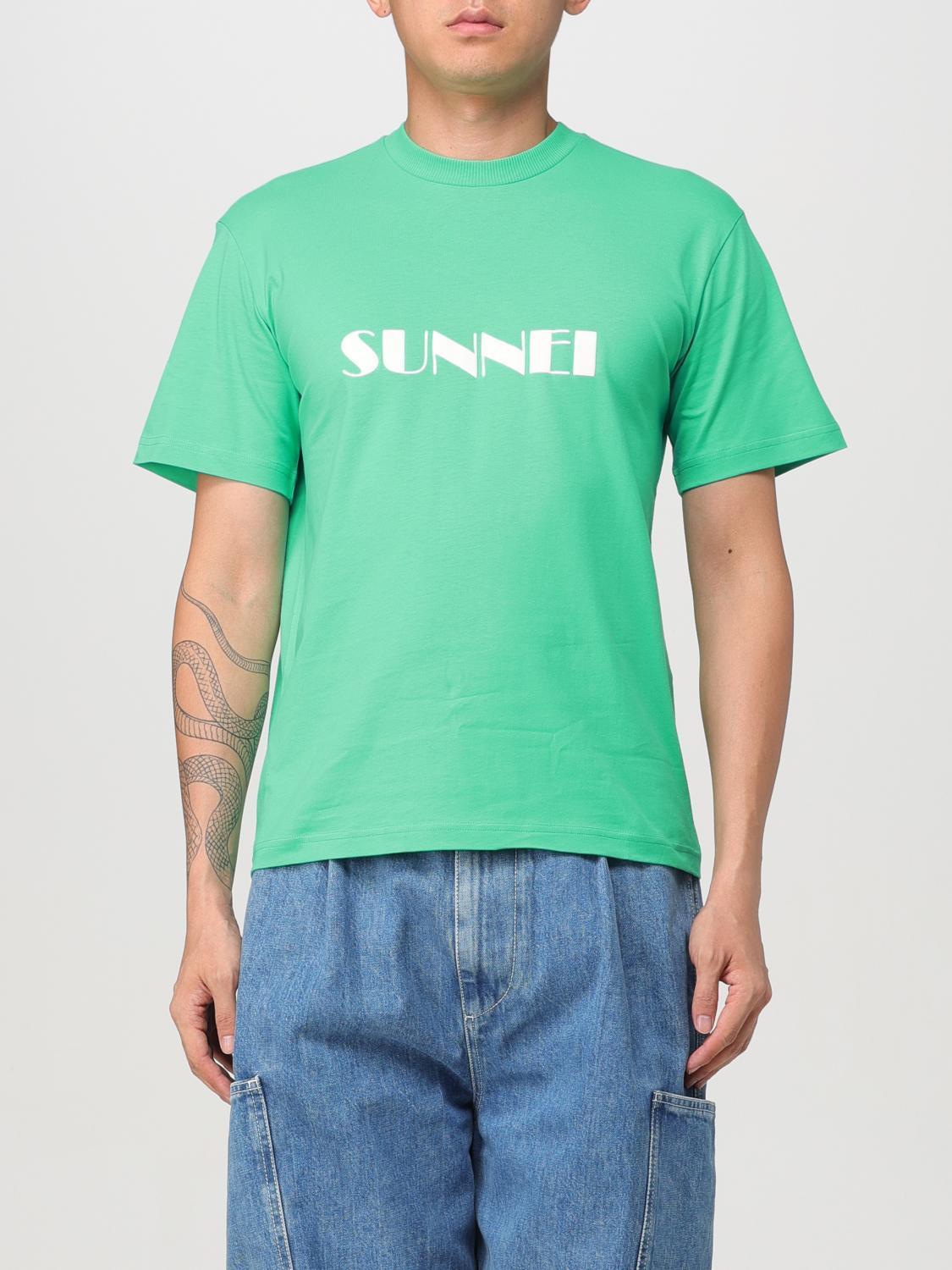 Tシャツ・カットソー SUNNEI Men T-shirt Emerald MRTWXJER066 7931