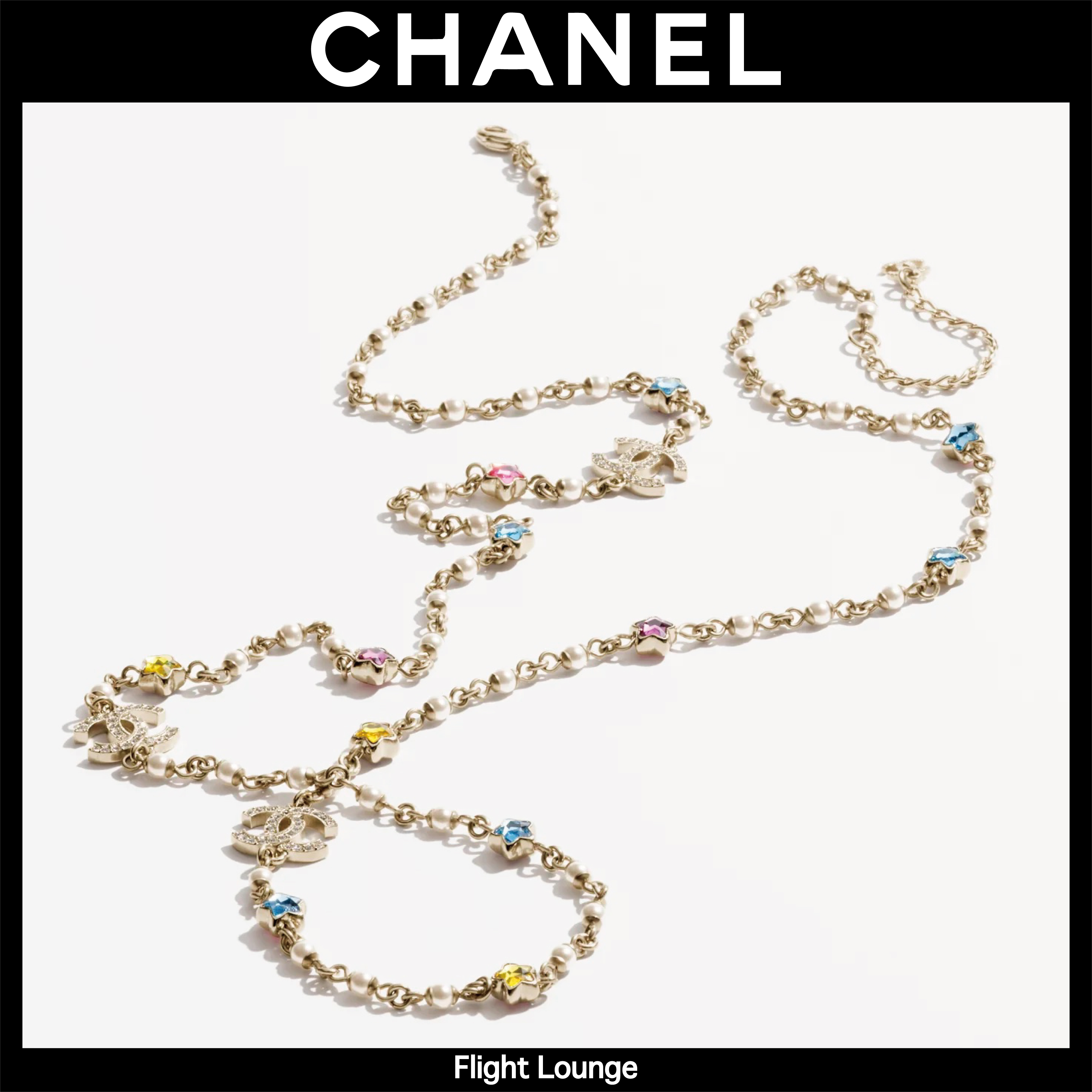 カラフルな星がかわいい★CHANEL★ロングネックレス