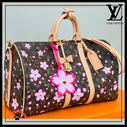 【村上隆コラボ♪可愛いサクラ】LouisVuitton★ボストンバッグ