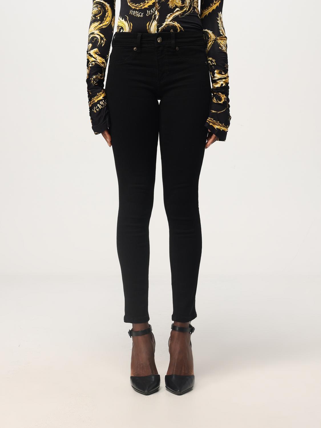 デニム・ジーパン VERSACE JEANS COUTURE Woman Jeans Black 77HAB5J0CDW00 909
