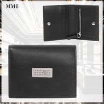【MM6】ロゴプレート　コンパクト財布　２つ折り財布