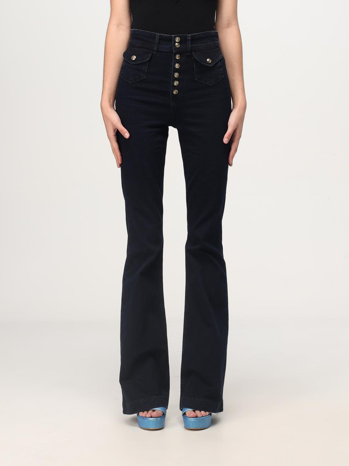 デニム・ジーパン VERSACE JEANS COUTURE Woman Jeans Black 77HAB512CDW06 906