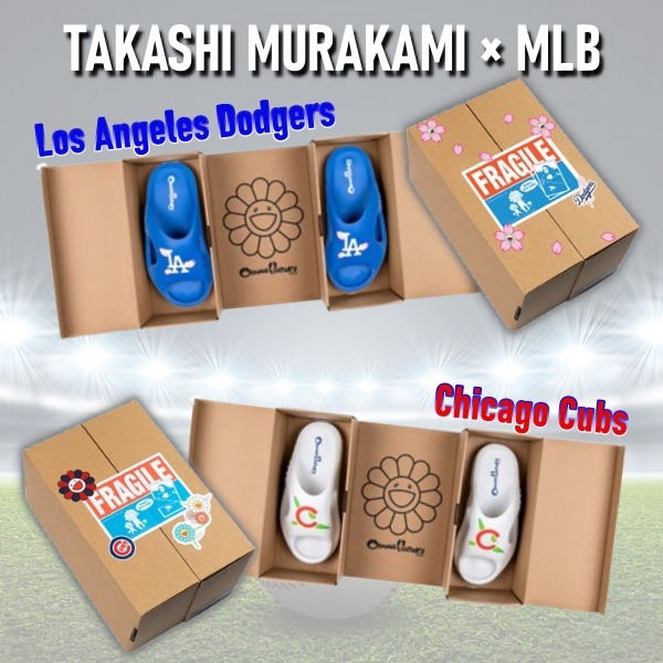 【Takashi Murakami × MLB】MLB チーム 限定版 サンダル Unisex