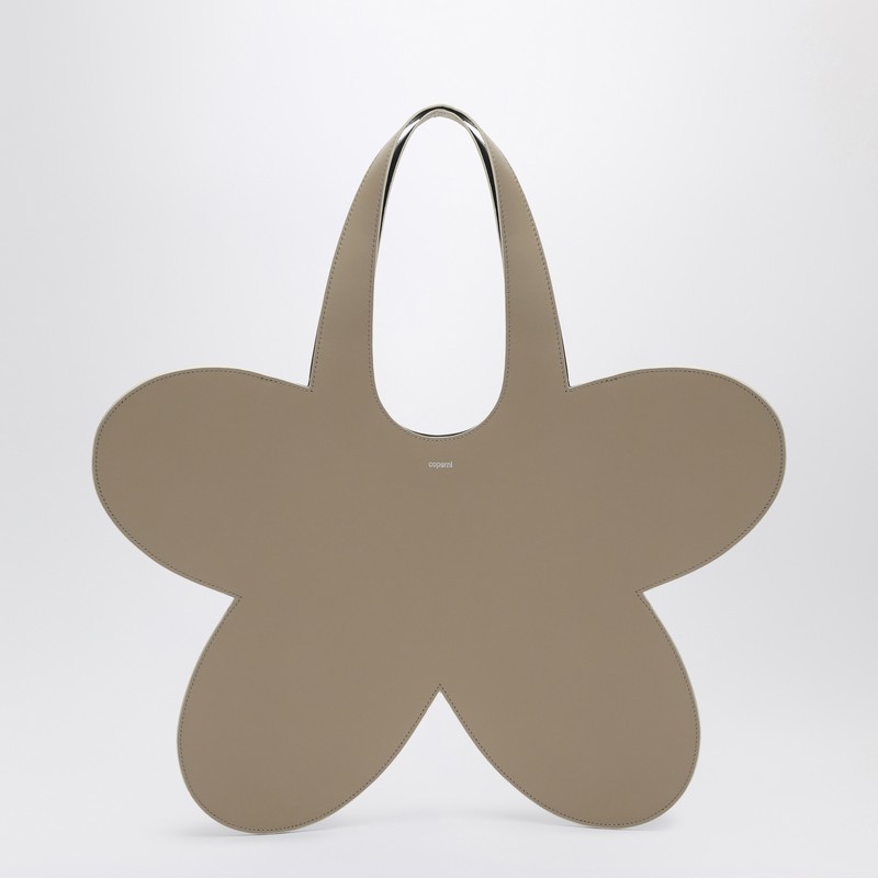 トートバッグ COPERNI Flower beige leather tote bag