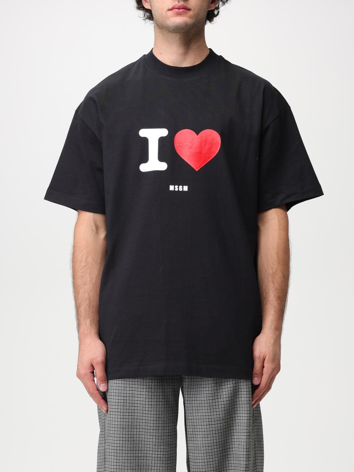Tシャツ・カットソー MSGM Men T-shirt Black 3540MM153237798 99