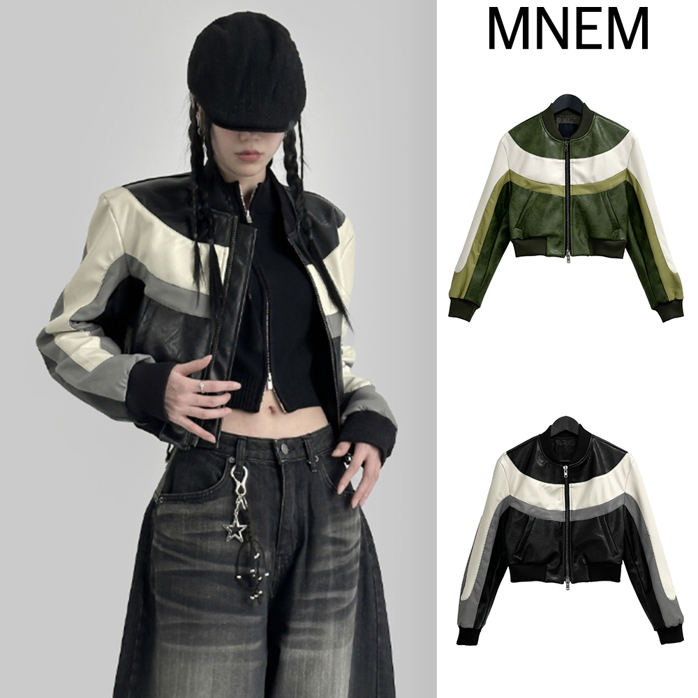 【mnem】Baron Racing Leather Jacket