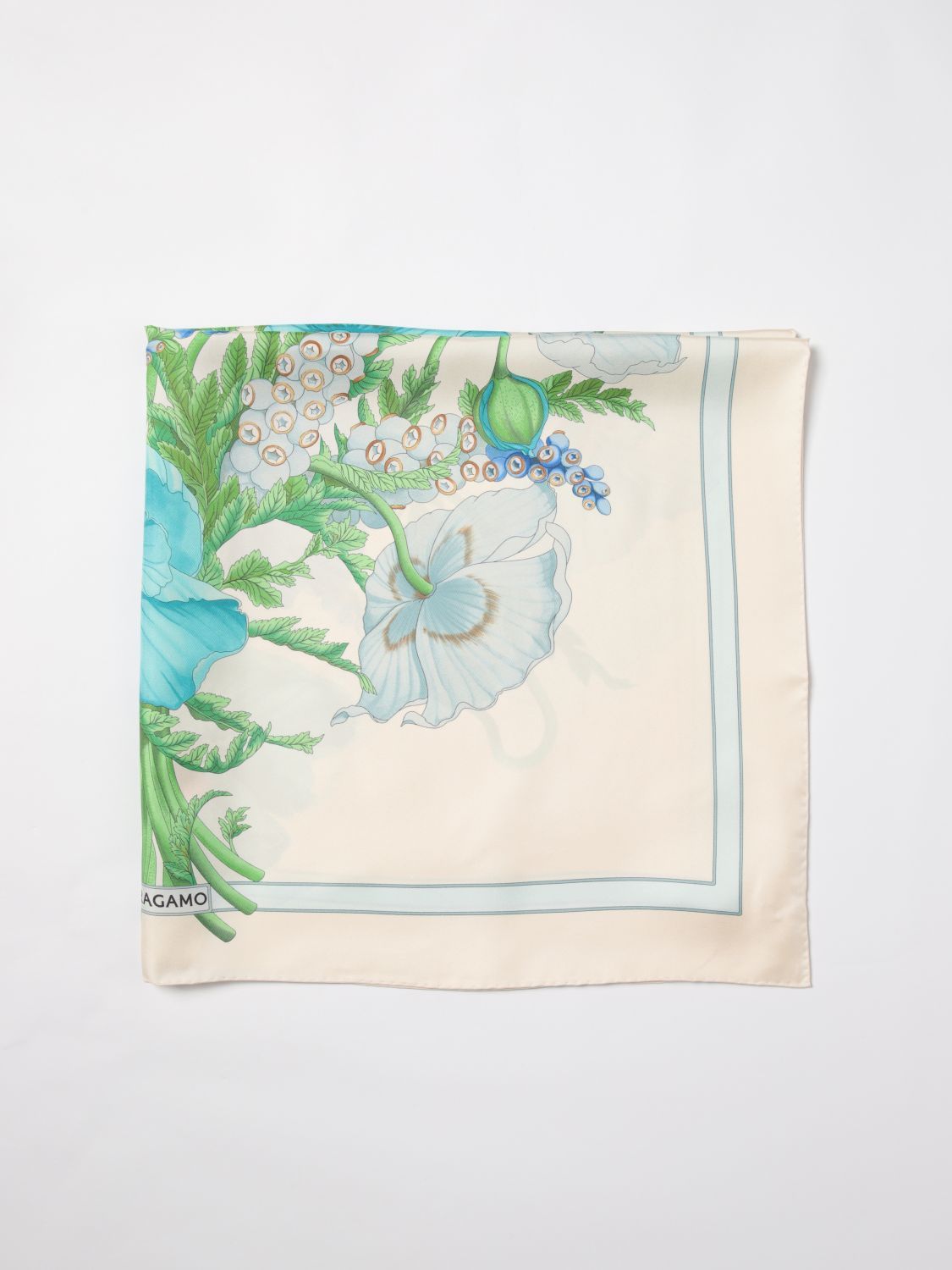 スカーフ FERRAGAMO Woman Neck scarf Yellow Cream 310158 771390 004