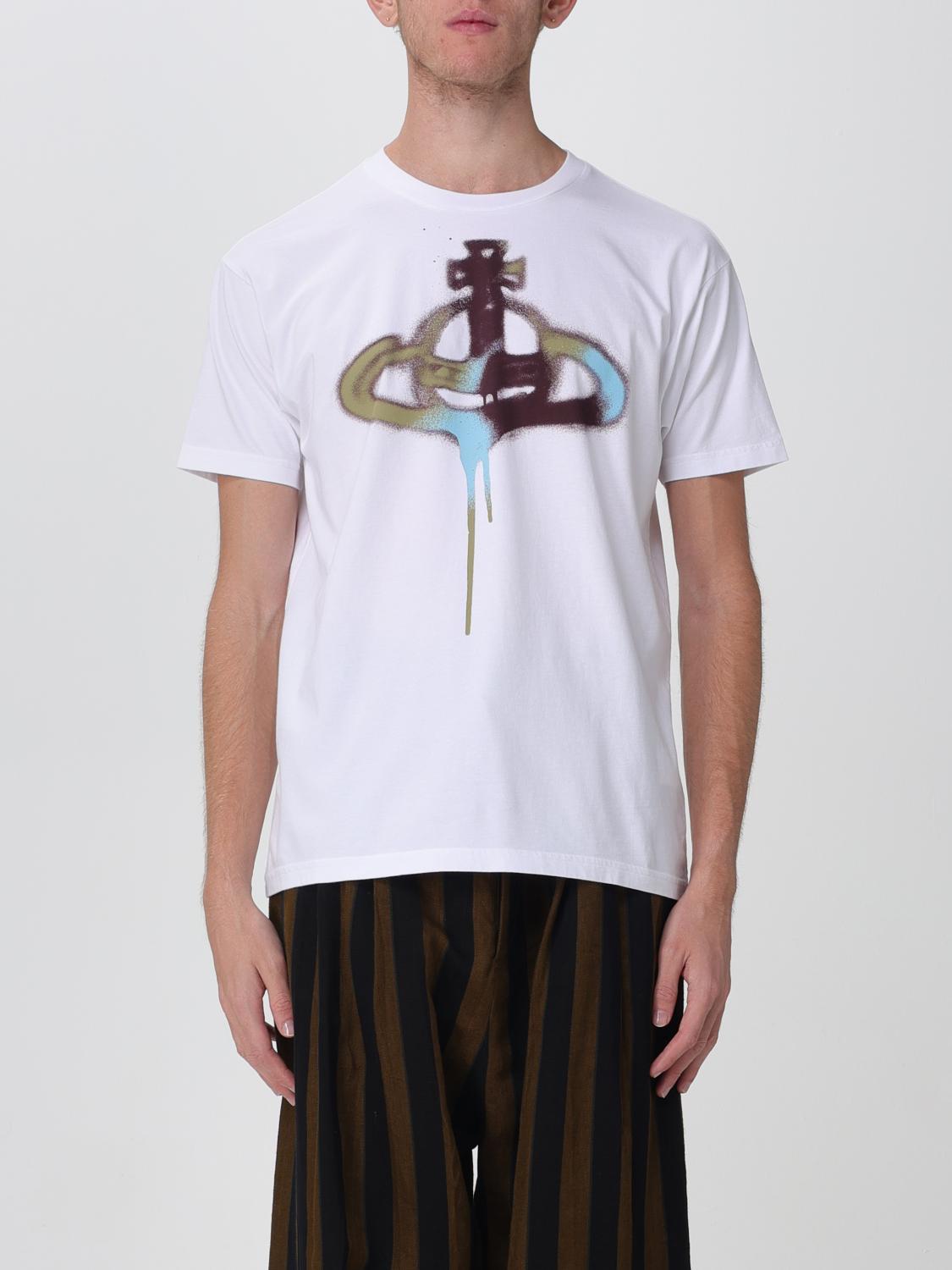 Tシャツ・カットソー VIVIENNE WESTWOOD Men T-shirt Black 3G01001CJ001MGO A401GO